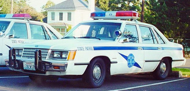 Washington police license plate image