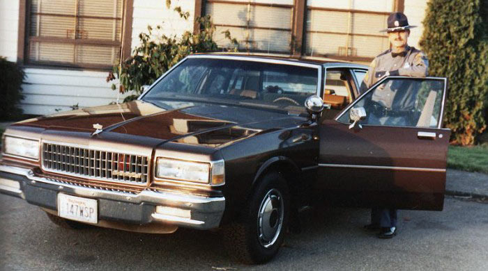 Washington police license plate image