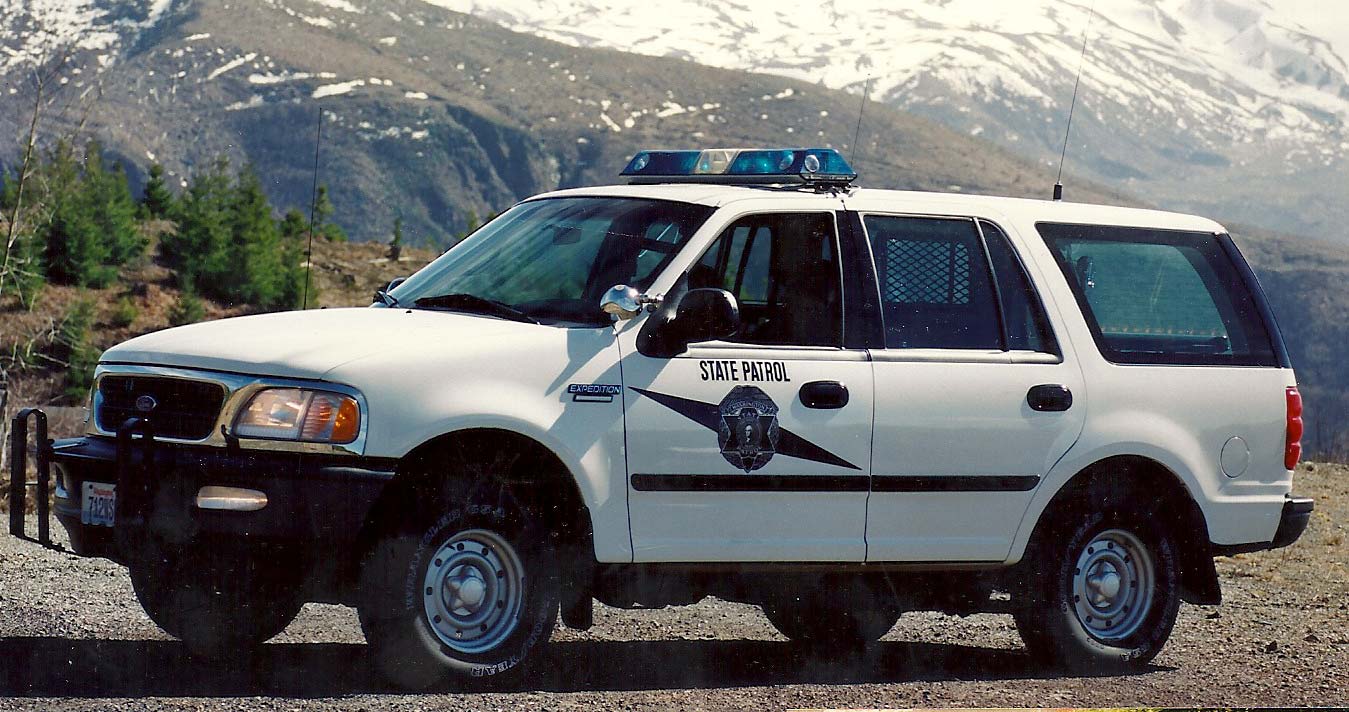 Washington police license plate image