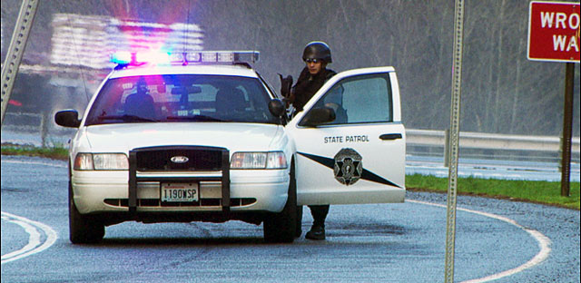 Washington police license plate image