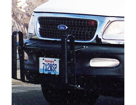 Washington police license plate image