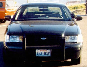 Washington police license plate image