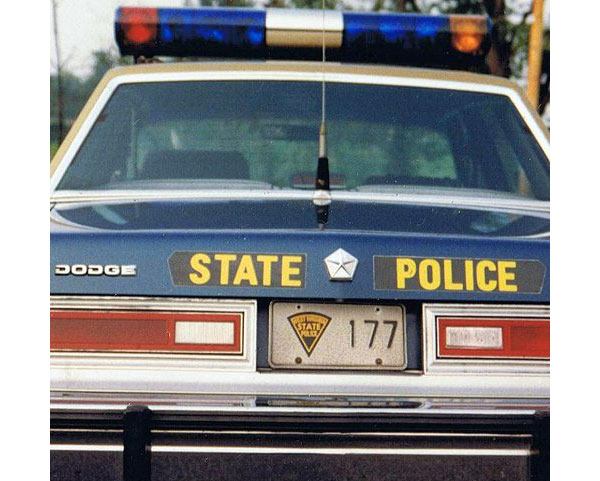 West Virginia police license plate image