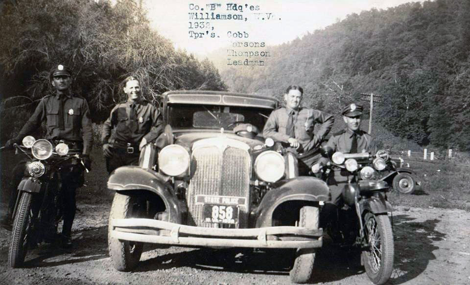 West Virginia police license plate image