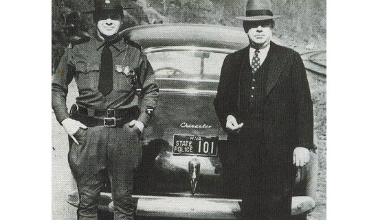 West Virginia police license plate image