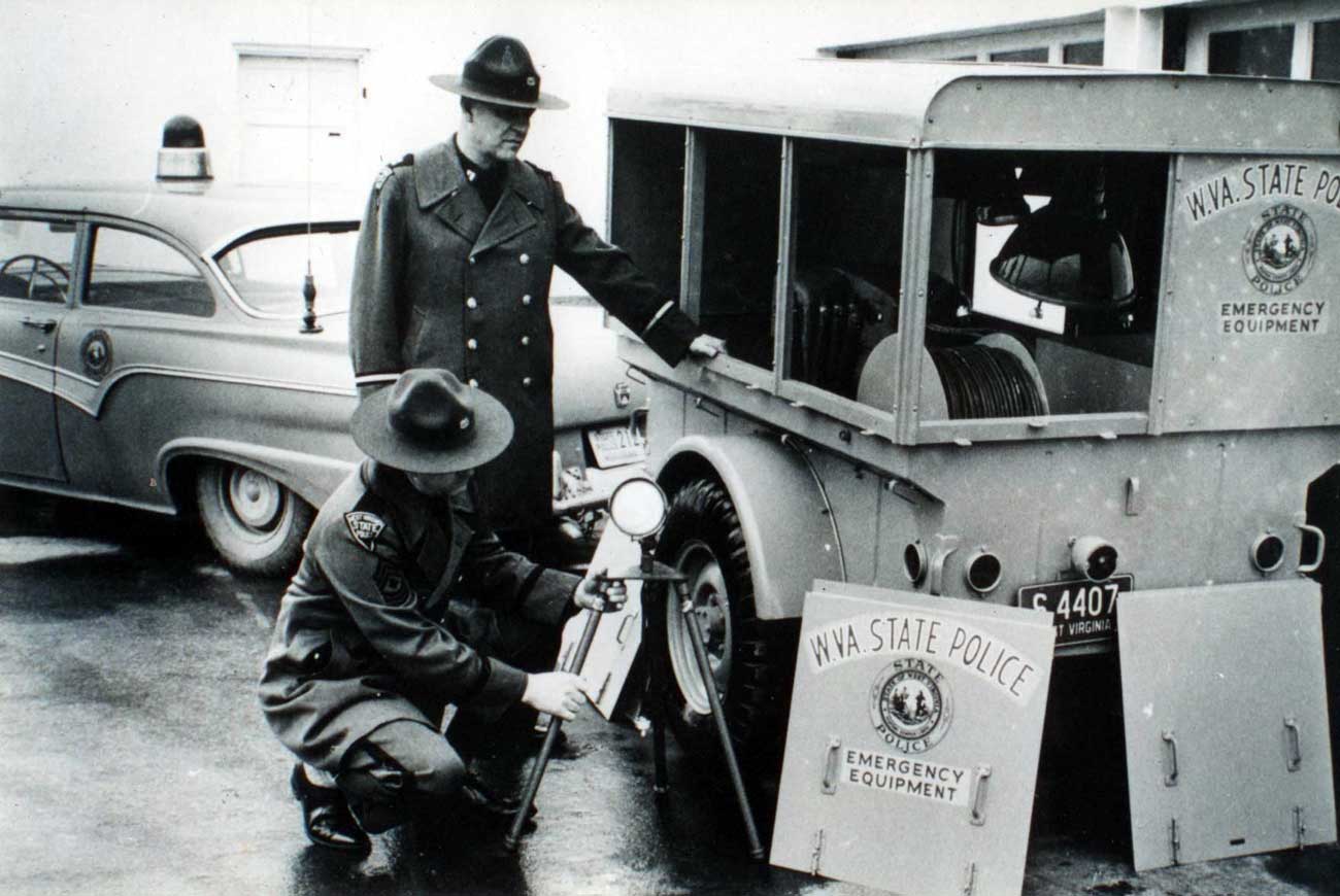 West Virginia police license plate image