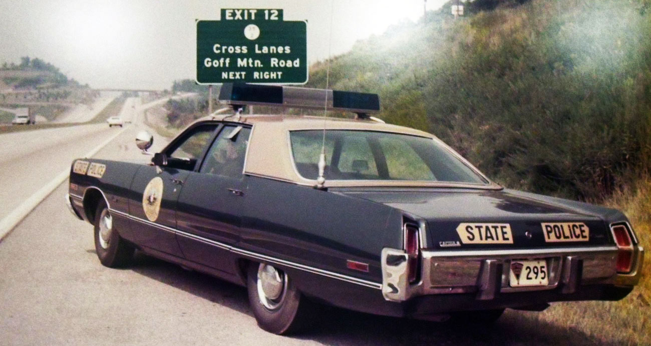 West Virginia police license plate image