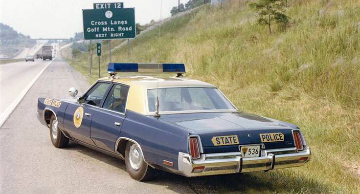 West Virginia police license plate image