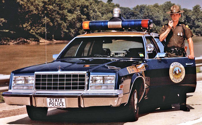 West Virginia police license plate image