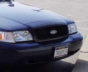 West Virginia police license plate image