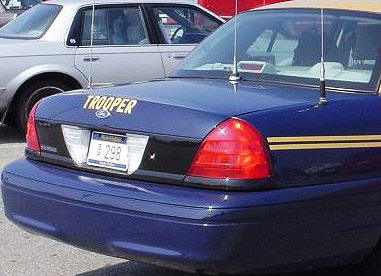 West Virginia police license plate image
