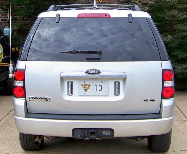West Virginia police license plate image