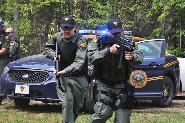 West Virginia police license plate image