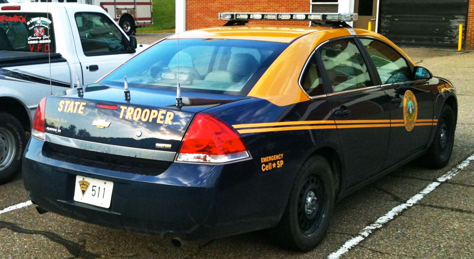 West Virginia police license plate image