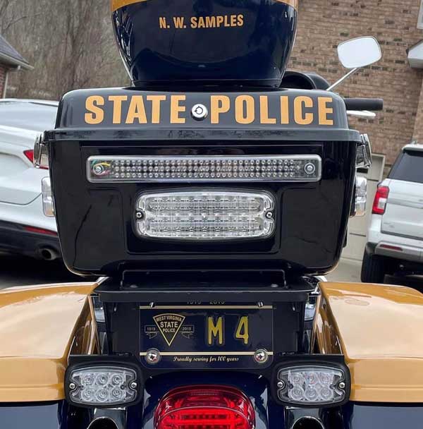 West Virginia police motorcycle