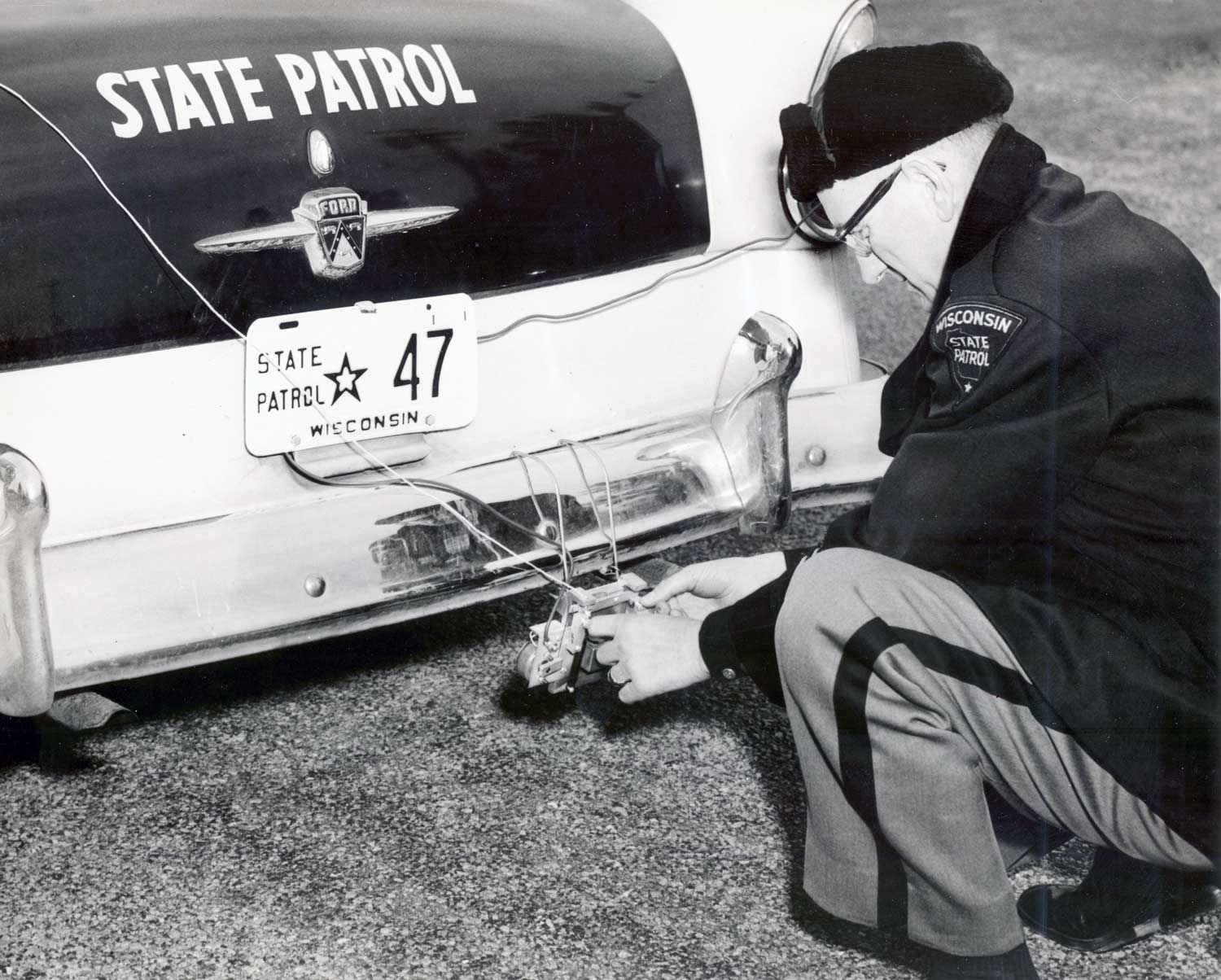 Wisconsin  police license plate image