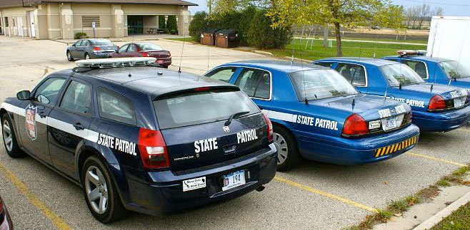 Wisconsin  police license plate image