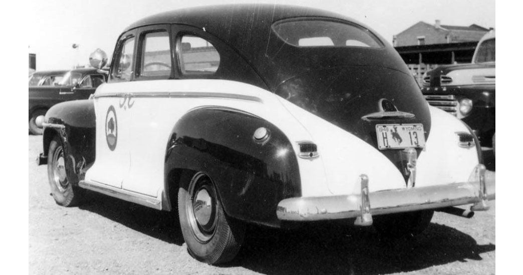 Wyoming  police license plate image