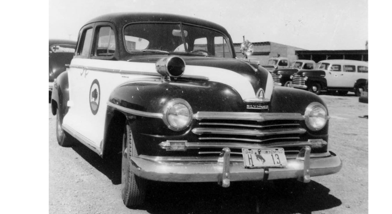 Wyoming  police license plate image