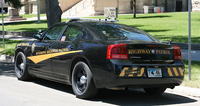 Wyoming  police license plate image
